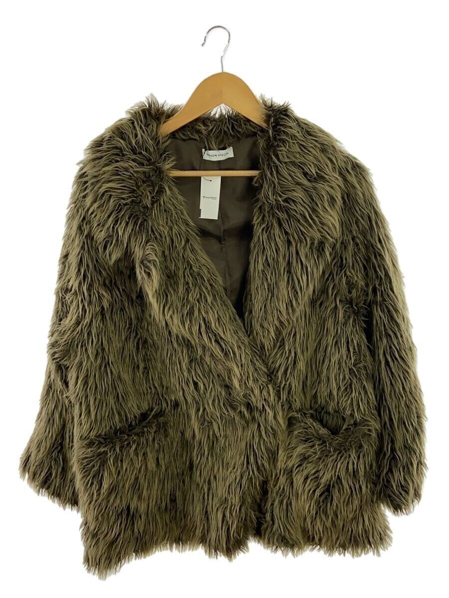 MAISON SPECIAL OTHER MIXED FUR SHORT COAT JACKET FREE Brown MAISON SPECIAL OTHER MIXED FUR SHORT COAT JACKET FREE Brown