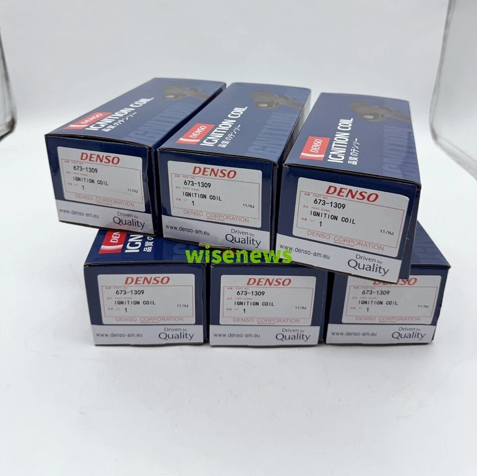 6X Denso Ignition 673-1309 Coil For 2005-21 Toyota/Lexus V6 Engines 90919-02255 Foto 3 de 4