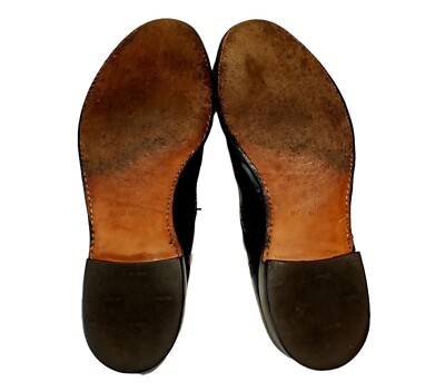 Allen Edmonds Black Leather Wing Tip Shoes Men
