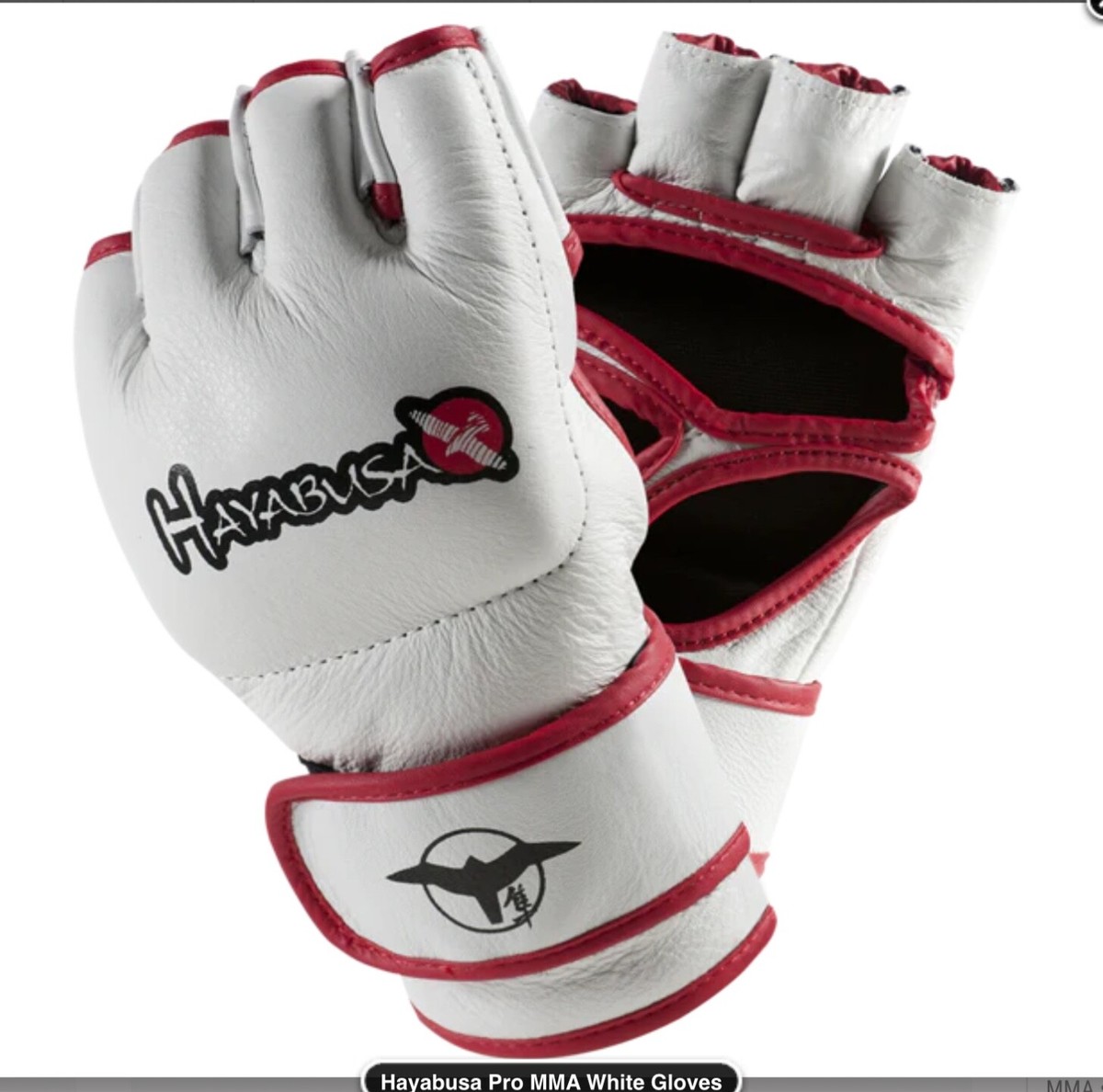 Hayabusa white, Large MMA gloves, fingerless, new | eBay