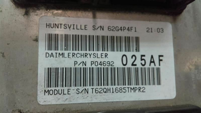 Multifunction Module 04692025AF Fits 06 DODGE DURANGO box50-181458  
