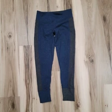 Vuori Origin Blue Athletic Colorblock Leggings Size Small