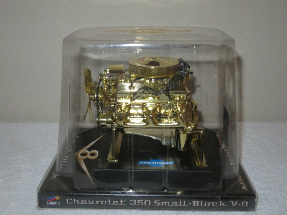 BRONZE PLATED CHEVROLET 350 SMALL-BLOCK V-8 ENGINE 1:6 LIBERTY TURNING PARTS - Image 2 of 4