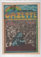 RARE Sandwich Isles Gazette Lydia Pense Cvr Hawaii Weekly Magazine Diamond Head