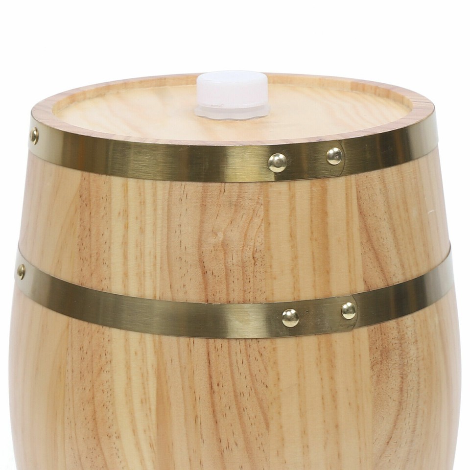 10L Oak Barrel Cask Wooden Storager For Wine Brandy Whiskey Beer