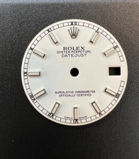 Original Dial Rolex Datejust Size 24mm White, Baton Indexes - Quadrante
