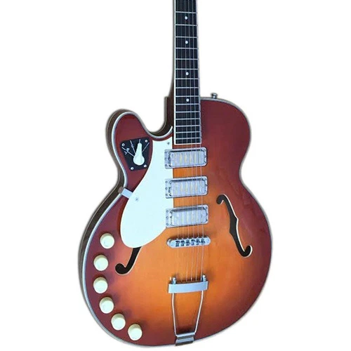 Airline Guitars LEFTY H59 Honeyburst Left-Handed Semi-Hollow Electric - NEW!