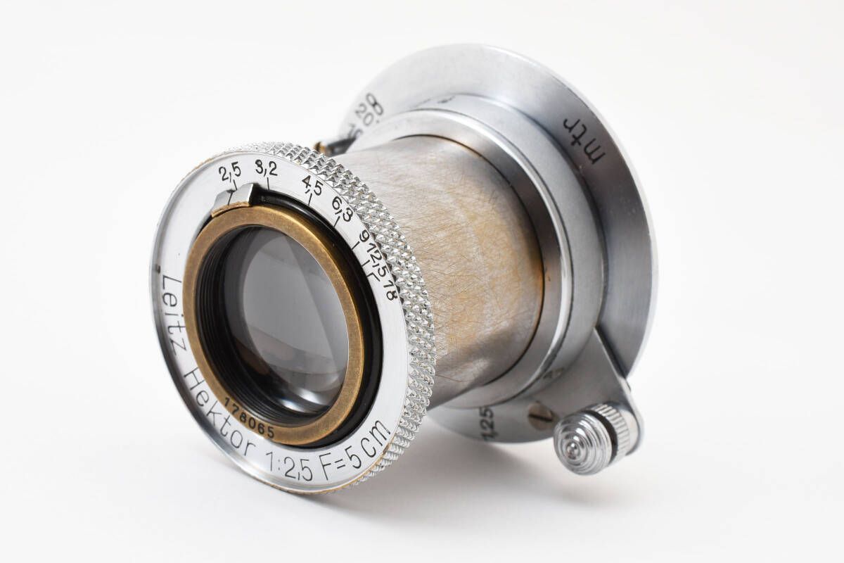 LEICA HEKTOR 5cm 50mm F2.5 CHROME L39 Mount Lens from Japan