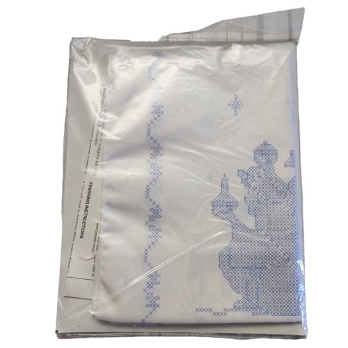 Bucilla Nativity Cross Stitch Tablerunner 14" x 44" No floss Vintage 1991 - Picture 2 of 4