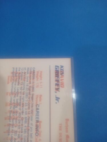 1989 KEN GRIFFEY JR STAR COMPANY ROOKIE CARD (RARE MISPRINT) - Picture 14 of 16