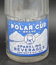 Polar Cub; Snow Crest Beverages Inc.; Salem, Mass.; 2-color ACL soda pop bottle