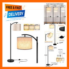 Floor Lamp for Living Room with 3 Color Temperatures LED Bulb Tall Standing