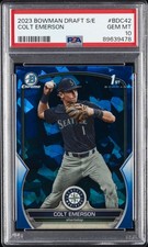 2023 BOWMAN DRAFT SAPPHIRE EDITION #BDC42 COLT EMERSON PSA 10
