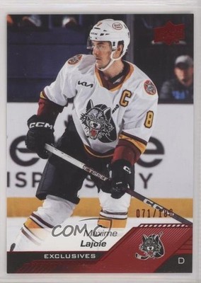 2022-23 Upper Deck AHL Exclusives 71/100 Max Lajoie Maxime Lajoie #71 0a6