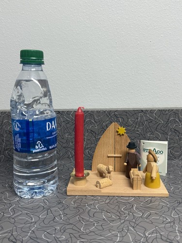Erzgebirge Straco Wooden Nativity Candle Holder - Picture 11 of 11