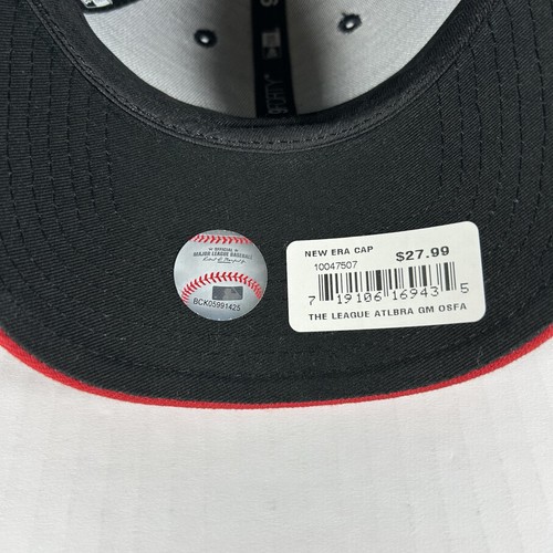 MLB - Berretto Atlanta Braves 9FIFTY Regolabile Snap-Back Nuova Era - Navy/Rosso - Foto 5 di 8