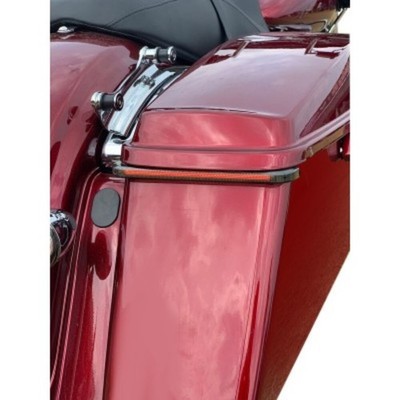 Custom Dynamics Smoke Sequential Low-Profile Bagz LED Lights for 97-13 FLHT/FLHR