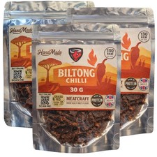 Biltong Chilli 90g | Handcrafted Beef | High Protein | Keto Friendly Made in UK