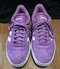 ADIDAS WOMENS VL COURT BOLD SNEAKER PURPLE WHITE SIZE 6.5