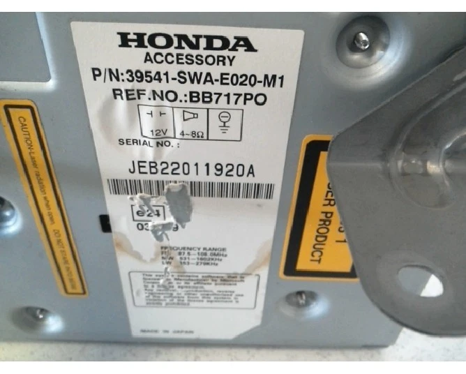 AUTORADIO RÉCEPTEUR  HONDA CR-V III  39540SWAE050M1  2382856 - Photo 3/3