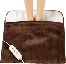 Electric Heated Foot Warmer Pad for Men Women with 3 Heat Settings Auto Shut Off