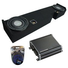 01-14 Ford F250 F350 Ext Super Cab Truck Harmony F104 Dual 10" Sub Box CXA8001