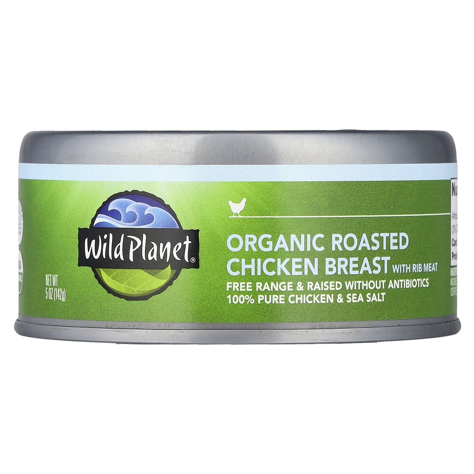 Organic Roasted Chicken Breast with Rib Meat, 5 oz (142 g)