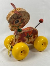 Vintage 1965 Fisher Pirce Prancy Pony Pull Toy 