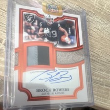 Topps 2026 Flagship Football Brock Bowers Raiders Auto Patch #08/25
