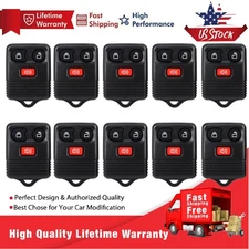 10 Replacement Keyless Entry Remote Control Key Fob Clicker Transmitter 3 Button