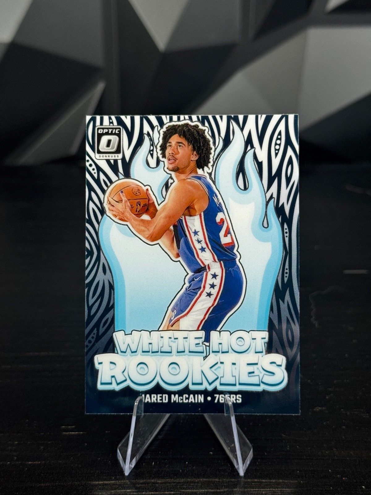 2024-25 Panini Donruss Optic Jared McCain #2 White Hot Rookies (RC)