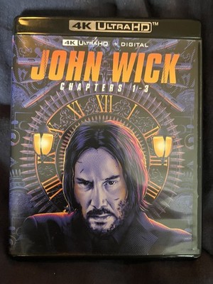 John Wick: Chapters 1-3 Trilogy Collection 4K Ultra HD -Ships in a box.
