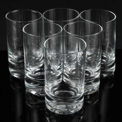 6 Stamper Schnapsgläser Shot Gläser Pinnchen 6.9 cm klar kleine Zylinder Gläser