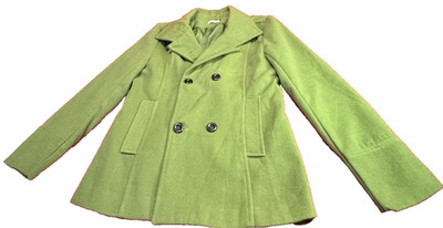 Boki Green Peacoat Jacket - 100%  Cotton - French Made - XL 