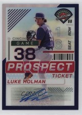 2024 Panini Prospect Edition Purple Prizm Signatures /125 Luke Holman Auto 4z8