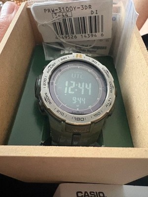 CASIO PRO TREK PRW-3100Y-3DR Digital Watch Triple Sensor Tough Solar Men's