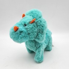 Kid Connection Walking Roaring Triceratops Dinosaur 6" Blue Miniature Electronic