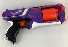 Nerf N Strike Elite Strongarm w 6 Girl Darts Blaster Gun Exclusive Purple Hasbro