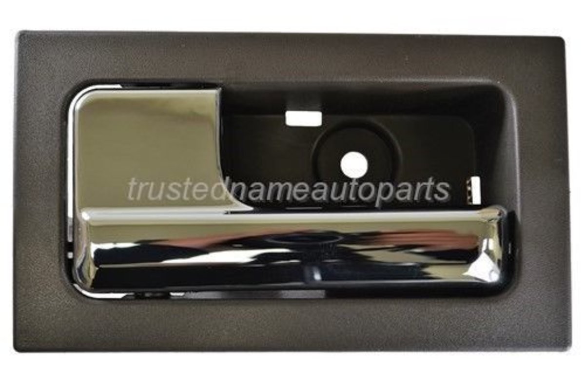 fits 2009 to 2014 Ford F150 Interior Door Handle Front Left Gray Chr Power Lock