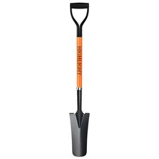 Drain Spade Shovel 45Inch Orange Fiberglass D Grip Trench Digging
