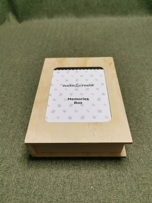 Holz Buch Box Fotorahmen Erinnerung Andenken Basteln Aufbewahrung Basteln Gestalten