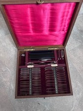 Brillenbestimmungskasten Messgläserkasten Refraktionskasten Antik