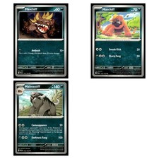 3 Card Pokemon Paldea Evolved - Maschiff 141/193 Maschiff 142/193 Mabosstiff 143