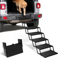 Foldable Dog Steps for Large Truck - 7-Step Tallest, Heavy-Duty