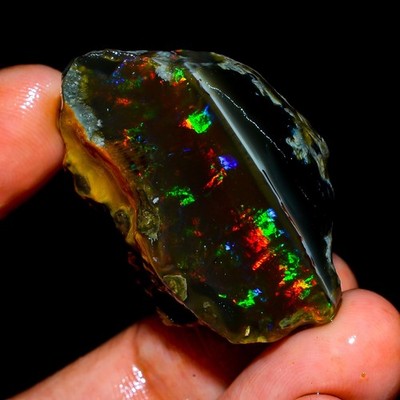 Fantastic Top Grade Quality 100% Natural Welo Fire Ethiopian Opal Fancy Oil Roug