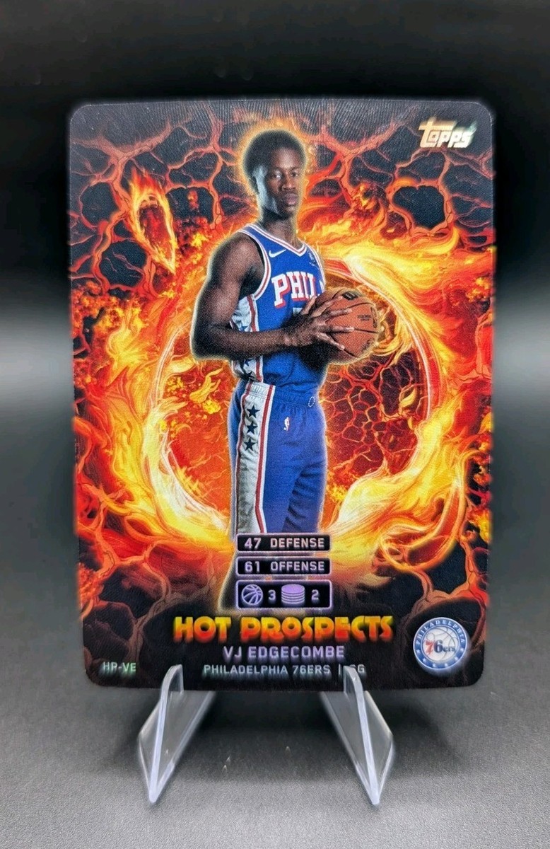 NBA エクスパイヤードカード 2025-26 Topps Match Attax VJ Edgecombe Hot Prospects FOIL Rookie