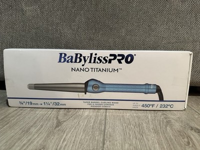 Babyliss Pro BABNT125TBN Nano Titanium 1.25'' Conicurl Iron. With 8ft Swivel Cord