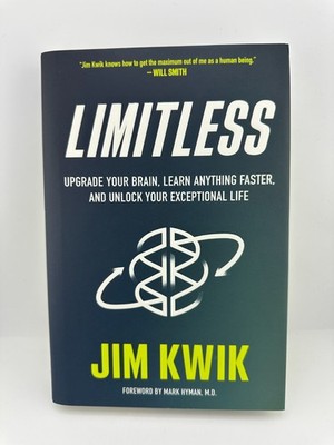 Limitless Jim Kwik Hardcover 1st Edition 2020 Upgrade Your Brain Learning Book
