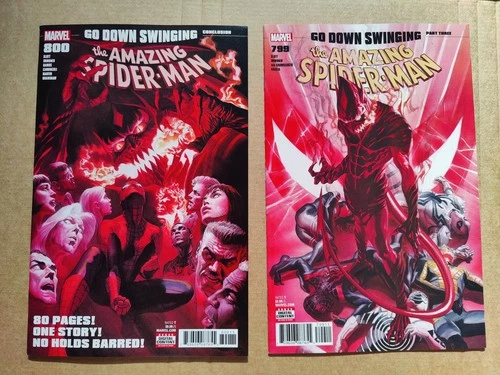 Amazing Spider-Man 799 800 VF/NM To NM Lot Of 2 Alex Ross Covers