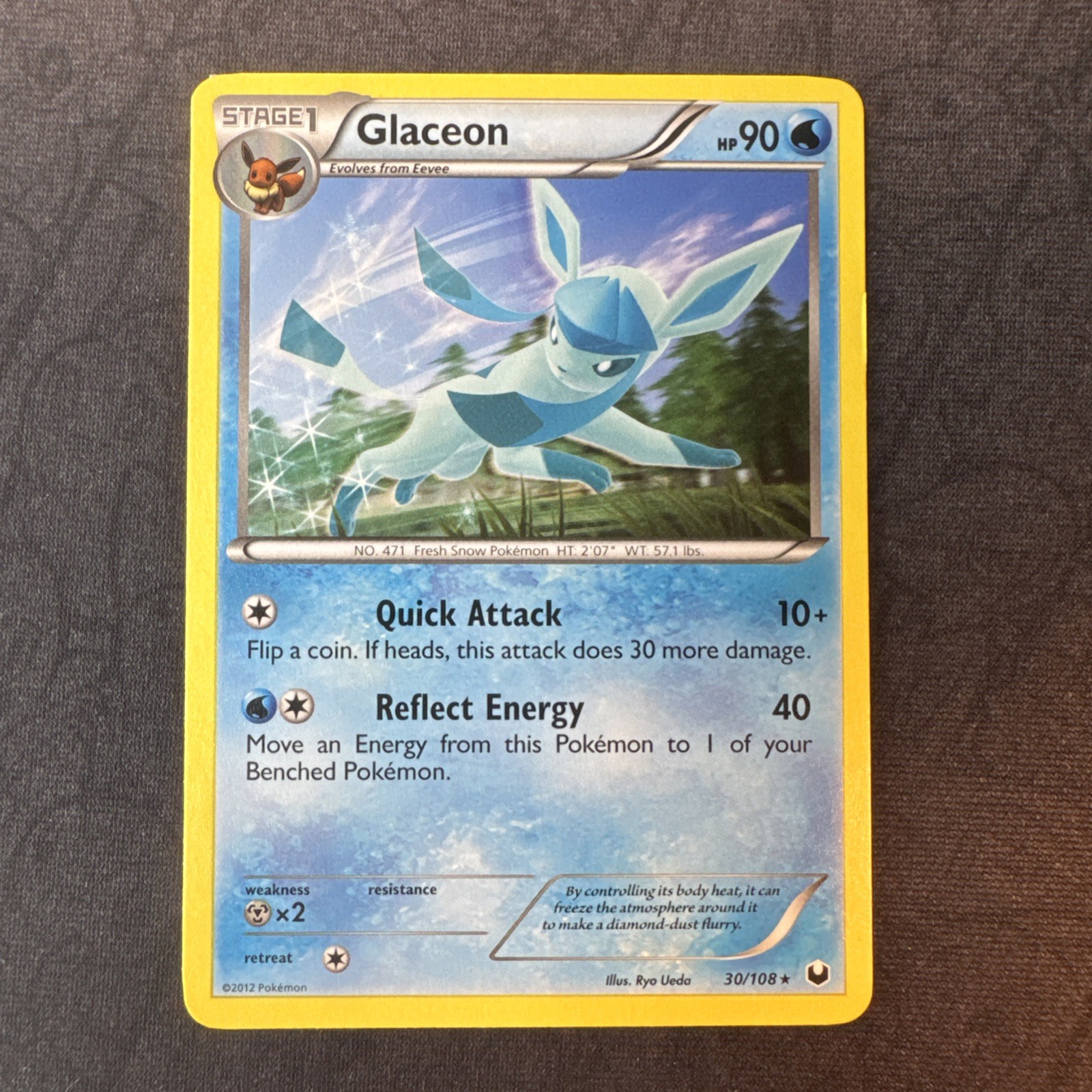 Glaceon 30/108 Dark Explorers Regular Pokemon MJ